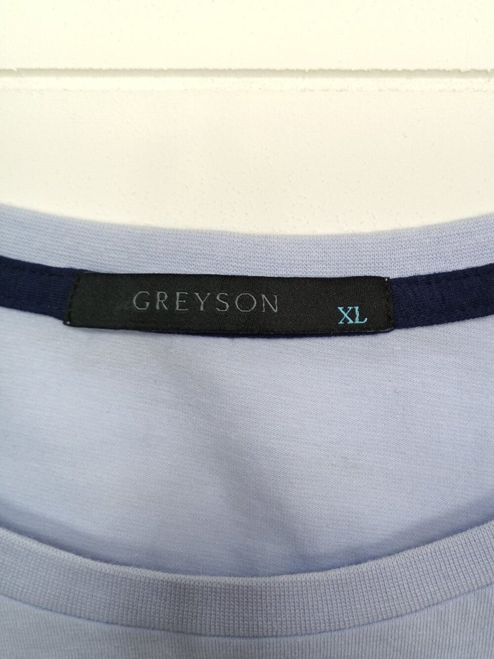 Greyson Galloway Men XL Blue Long Sleeve Camo Wolf Logo Golf Shirt - Picture 3 of 9